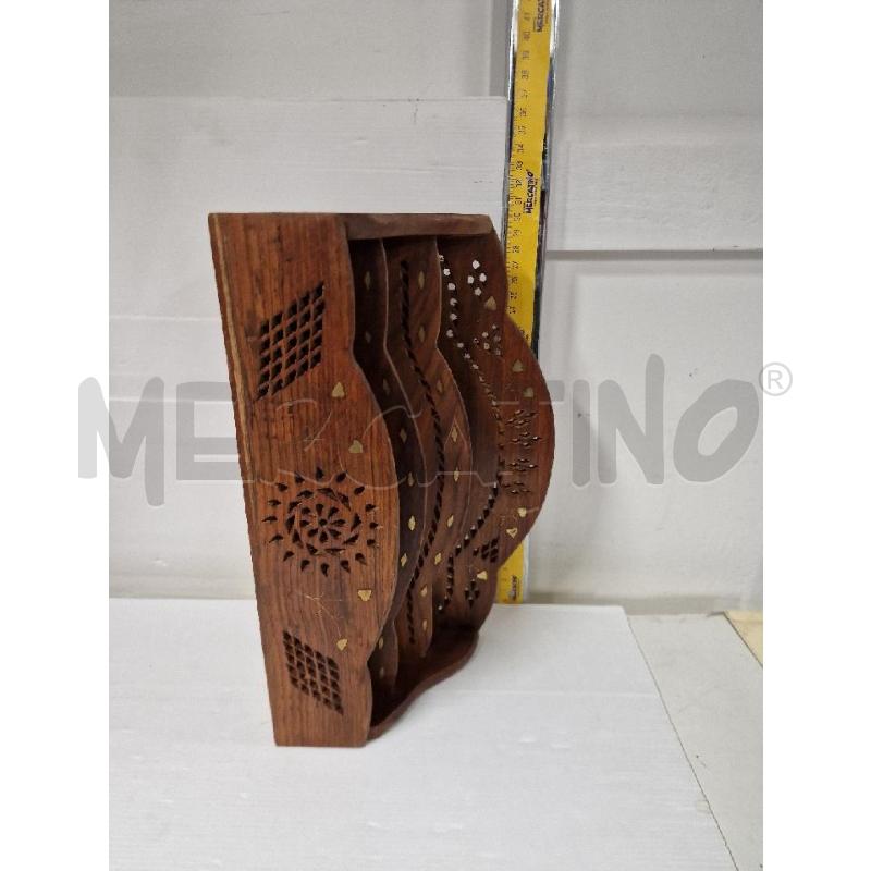 Porta Lettere IN Legno Openwork