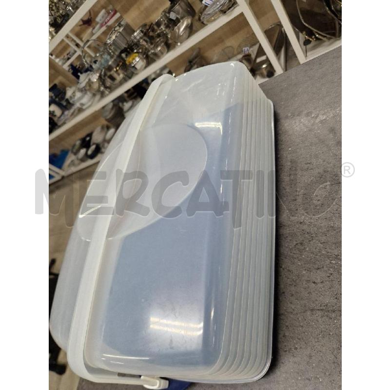 PORTA PANE GRANDE BIANCO BLU TUPPERWARE | Mercatino dell'Usato Acerra 1