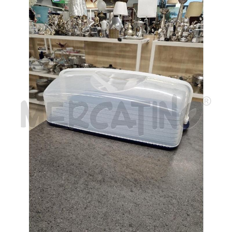 PORTA PANE GRANDE BIANCO BLU TUPPERWARE | Mercatino dell'Usato Acerra 2