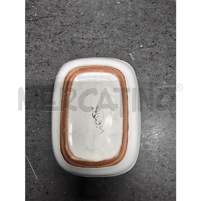 PORTA SAPONE VERDE BIANCO FIORE | Mercatino dell'Usato Acerra 2