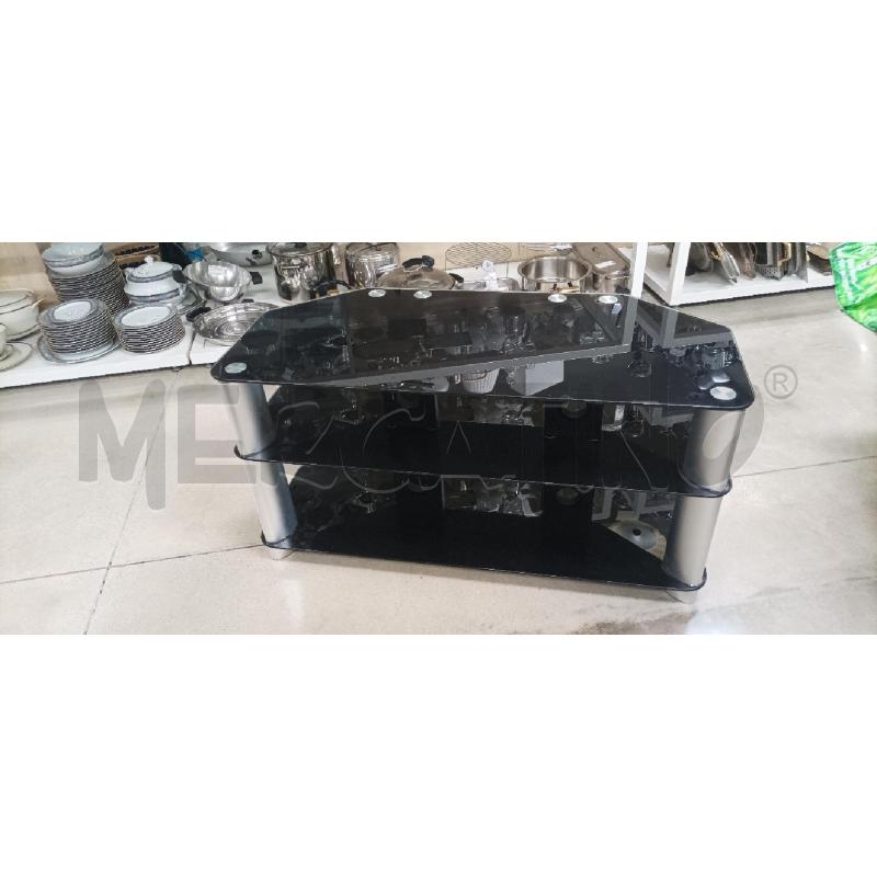 PORTA TV VETRO NERO | Mercatino dell'Usato Acerra 1