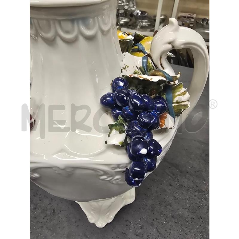 POTICHE VASO BIANCO UVA | Mercatino dell'Usato Acerra 3