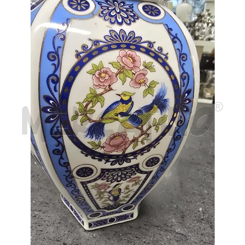 POTICHE VASO CELESTE FIGURA UCCELLINI | Mercatino dell'Usato Acerra 2