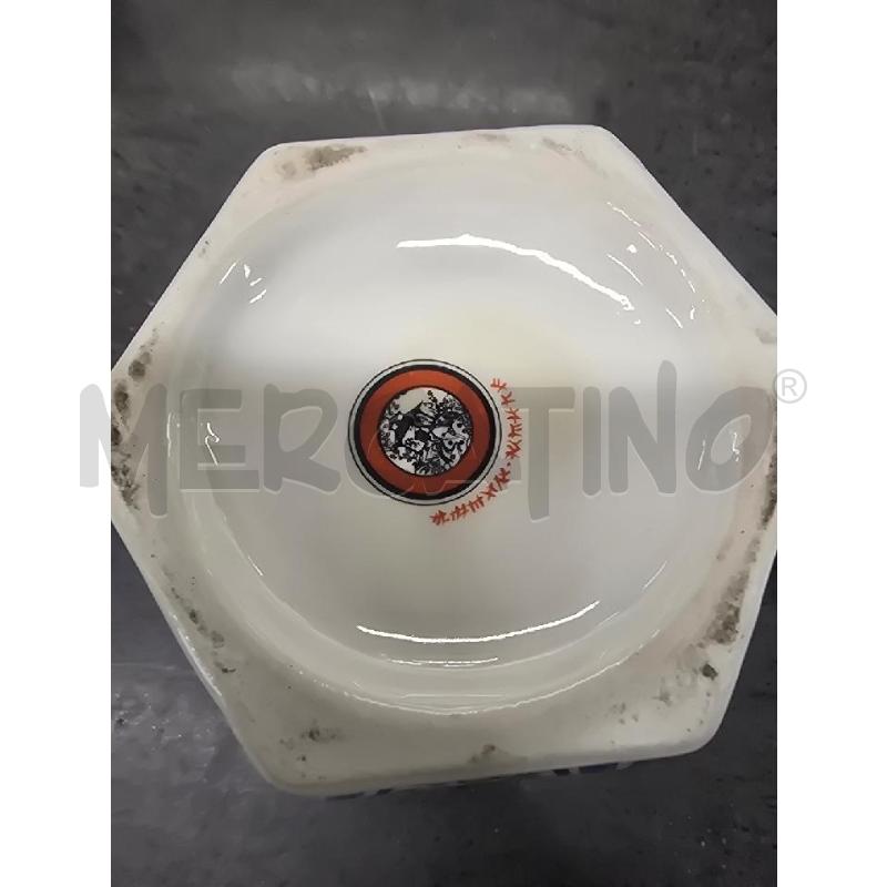POTICHE VASO CELESTE FIGURA UCCELLINI | Mercatino dell'Usato Acerra 3