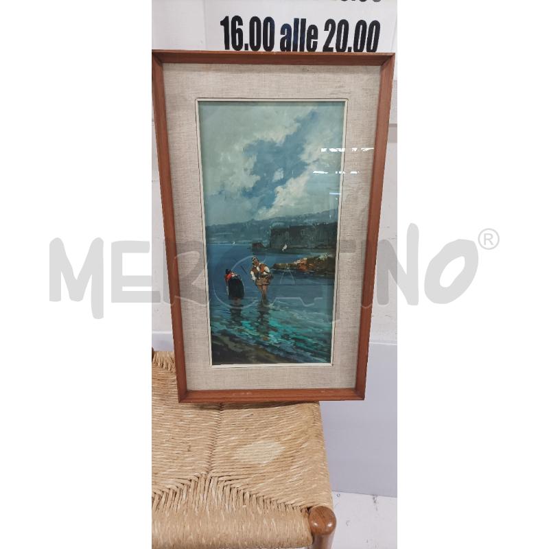 QUADRO 37X62 MARE PESCATORI | Mercatino dell'Usato Acerra 1
