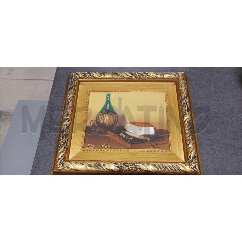 QUADRO 42X36 BOTTIGLIA FORMAGGIO COLTELLO | Mercatino dell'Usato Acerra 1