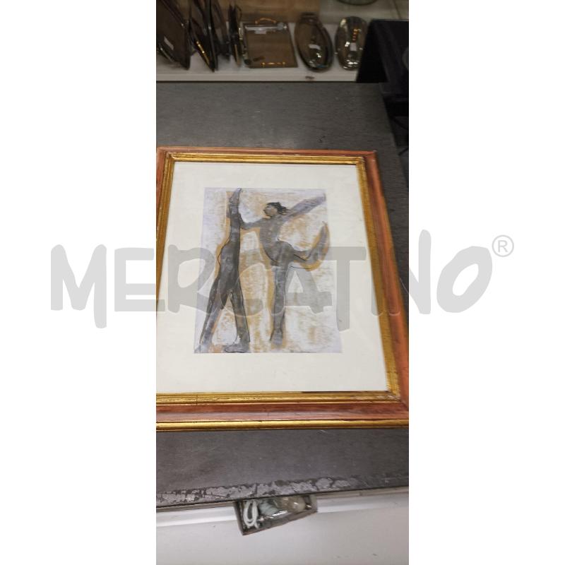 QUADRO 48X58 FIG. FEMMINILE GRIGIO | Mercatino dell'Usato Acerra 1