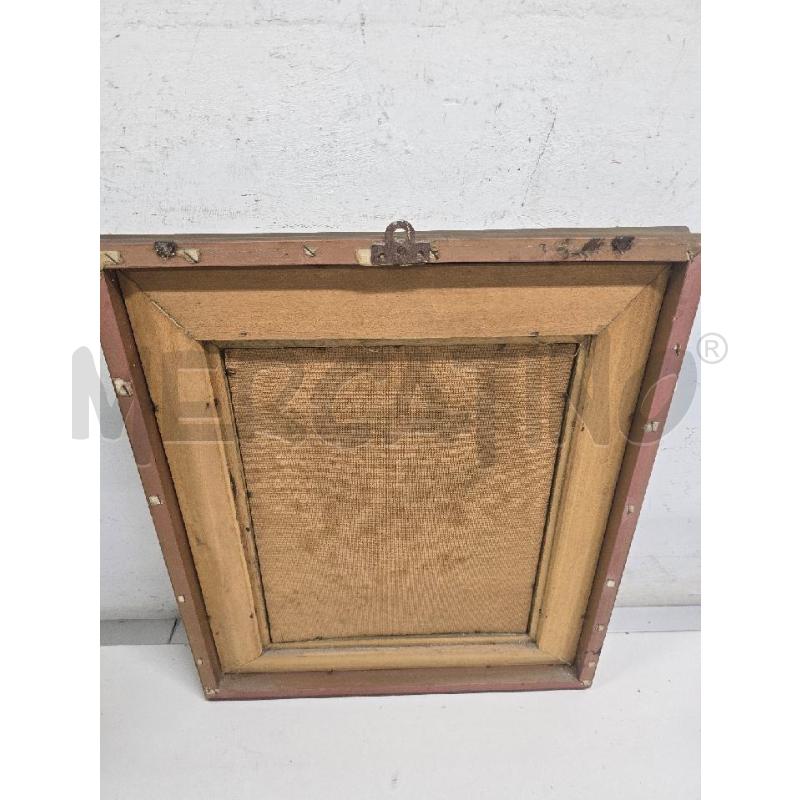 QUADRO 53X62 CORNICE DORATA FIGURA BARCHE MARE | Mercatino dell'Usato Acerra 4