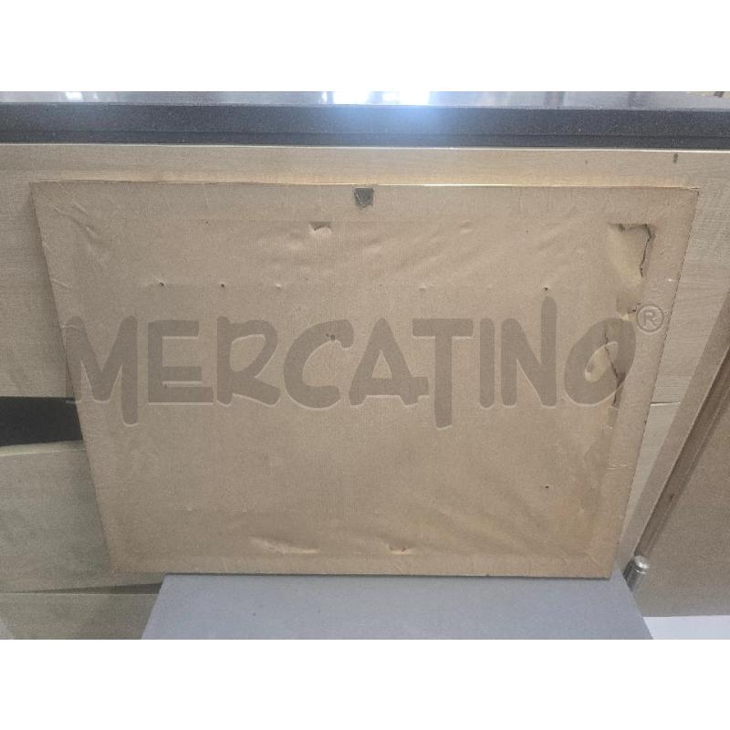QUADRO 54X40 CORNICE DORATA FIGURA CASOLARE ALBERO STRADA | Mercatino dell'Usato Acerra 4