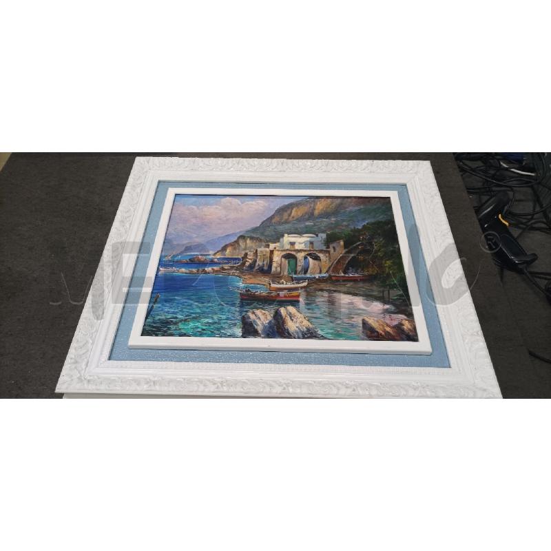QUADRO 57X47 MARE BARCHE  | Mercatino dell'Usato Acerra 1