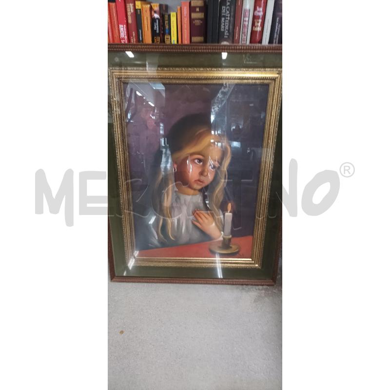 QUADRO 73X91 BAMBINA CHE PIANGE | Mercatino dell'Usato Acerra 1