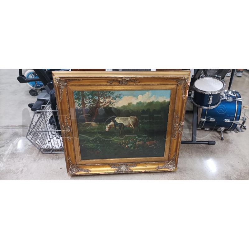 QUADRO 82X72 MUCCA ALBERI | Mercatino dell'Usato Acerra 1