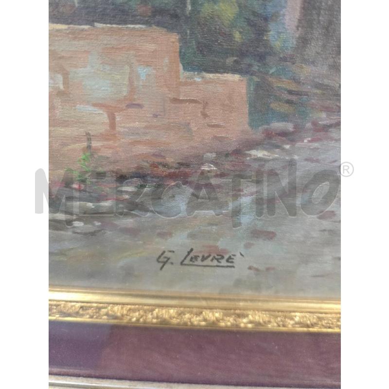 QUADRO 86X66 CORNICE DORATA FIGURA MARE CASE  | Mercatino dell'Usato Acerra 2