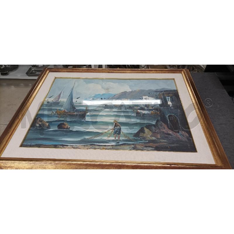 QUADRO 89X70 BARCHE MARE CASE | Mercatino dell'Usato Acerra 1