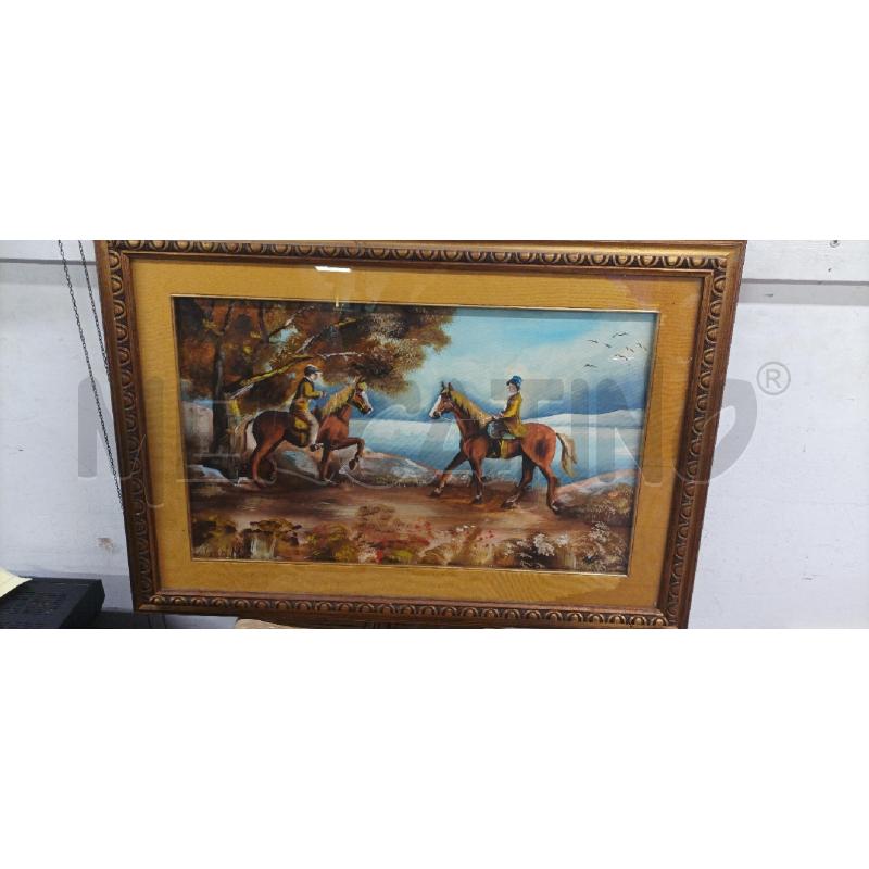 QUADRO CAVALLI ALBERO 82X56 | Mercatino dell'Usato Acerra 1