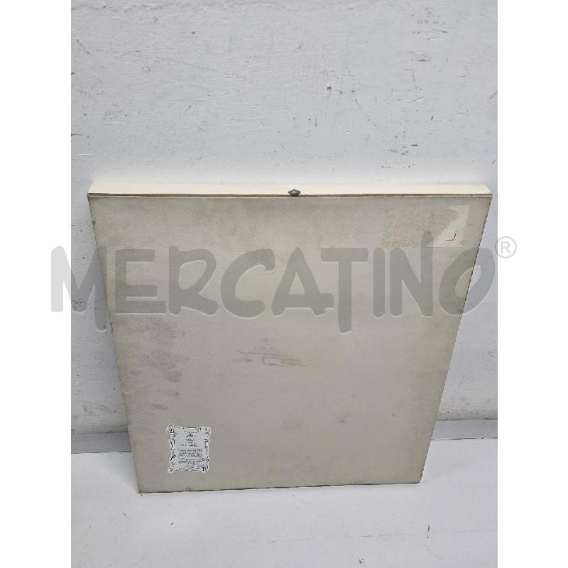 QUADRO CORNICE BIANCA FIGURA DUE PERSONE B5X56 | Mercatino dell'Usato Acerra 3