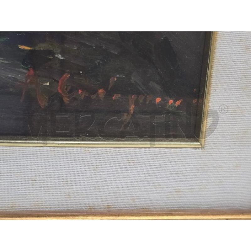 QUADRO CORNICE DORATA 76X66 ALBERI PERSONE  | Mercatino dell'Usato Acerra 2