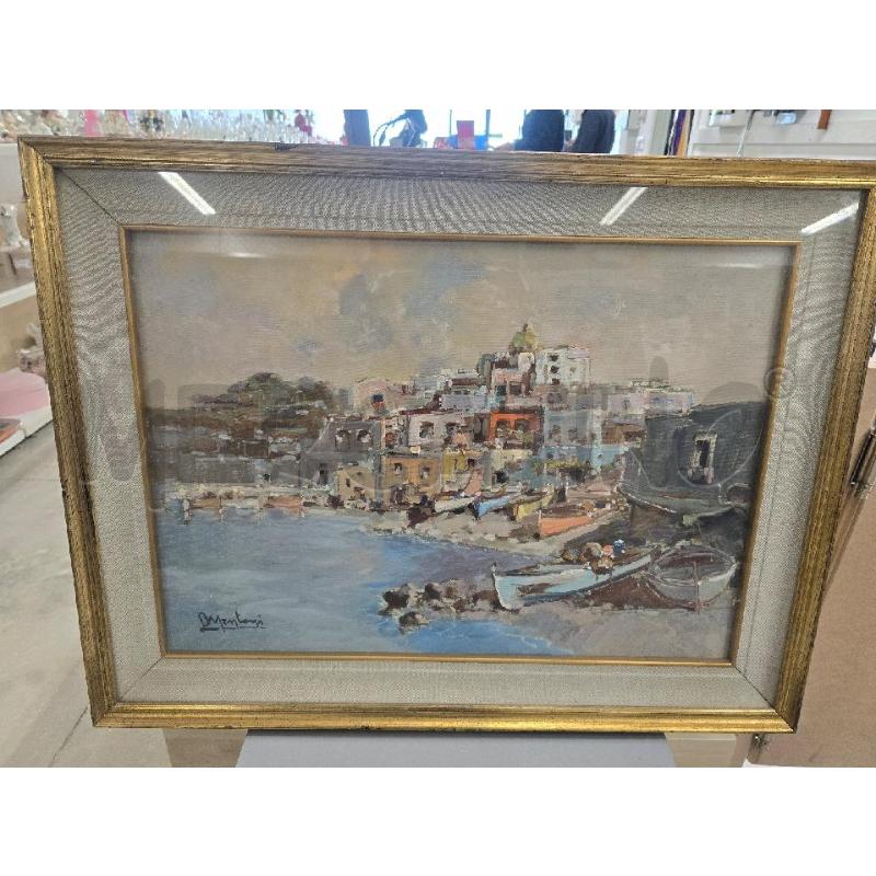 QUADRO CORNICE DORATA CASE MARE 84X64 | Mercatino dell'Usato Acerra 1