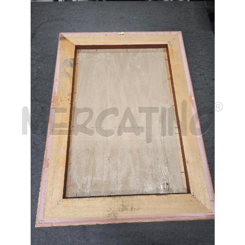 QUADRO CORNICE DORATA FIGURA BAMBINA 59X43 | Mercatino dell'Usato Acerra 3