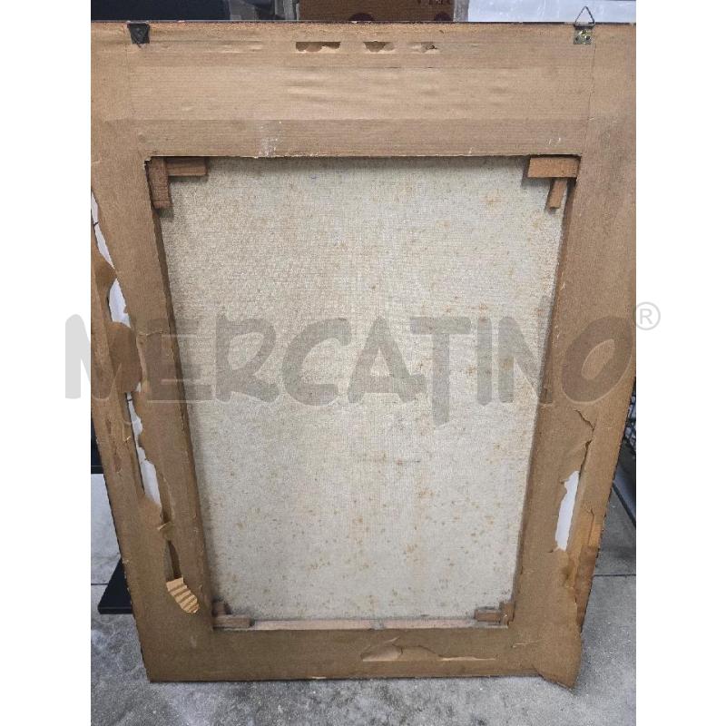 QUADRO CORNICE DORATA FIGURA NERA 65X85 | Mercatino dell'Usato Acerra 3