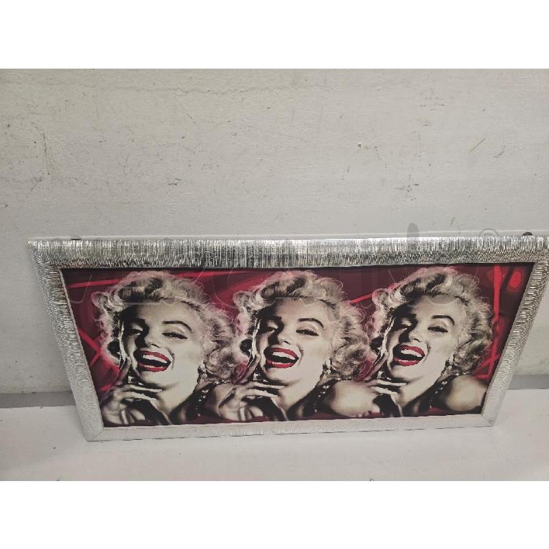QUADRO CORNICE GRIGIA FIGURA MARILYN MONROE 1.05X52 | Mercatino dell'Usato Acerra 1