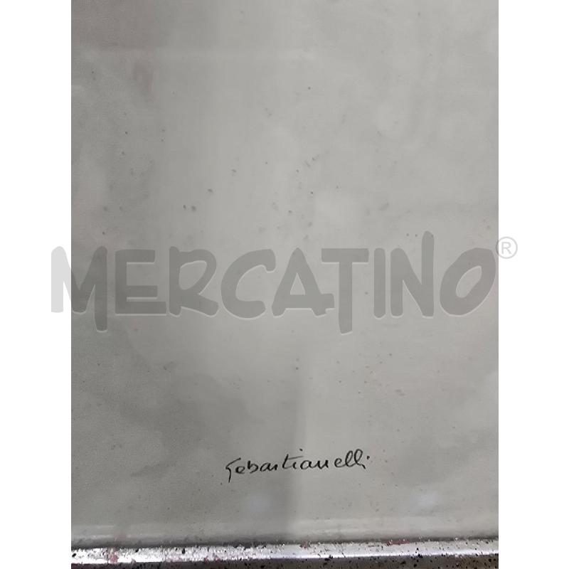 QUADRO CORNICE GRIGIO FIGURA VOLTO DONNA 73X58 | Mercatino dell'Usato Acerra 2