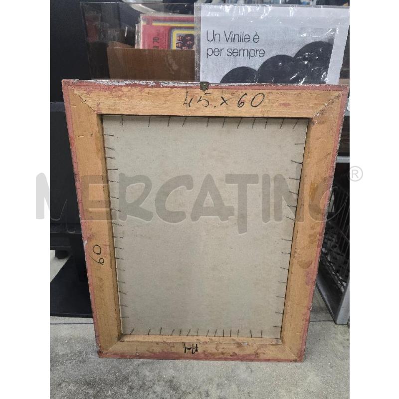 QUADRO CORNICE GRIGIO FIGURA VOLTO DONNA 73X58 | Mercatino dell'Usato Acerra 4