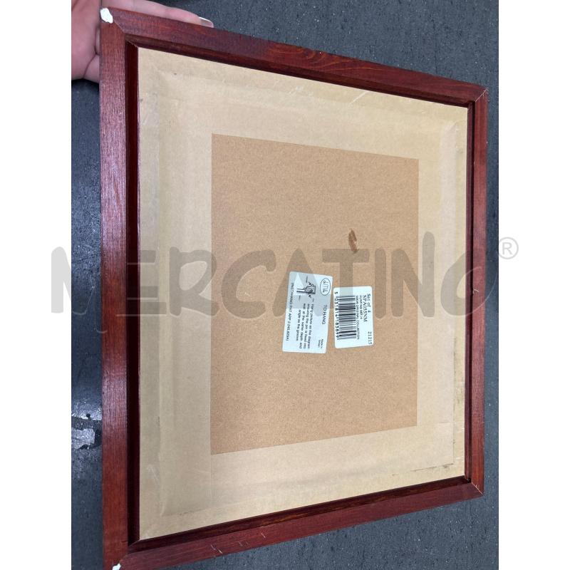 QUADRO CORNICE MARRONE38X33 FIGURA CAVALLO SOLDATO | Mercatino dell'Usato Acerra 3