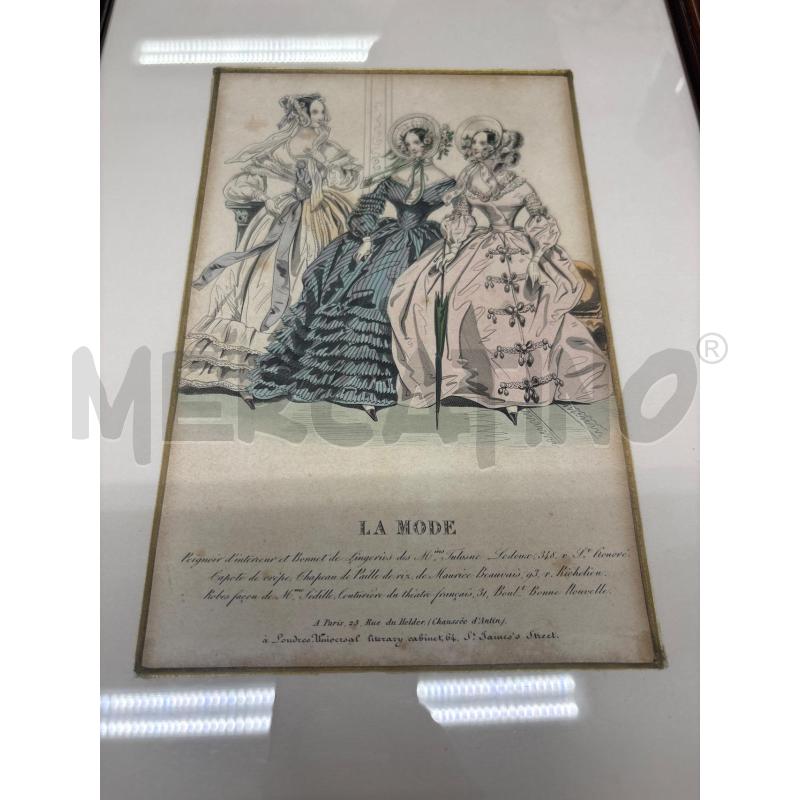 QUADRO CORNICE MARRONE 35X27 FIGURA TRE DONNE  | Mercatino dell'Usato Acerra 2