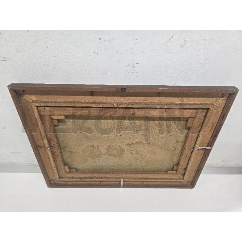 QUADRO CORNICE MARRONE FIGURA FRUTTA LIBRI 75X55 | Mercatino dell'Usato Acerra 3
