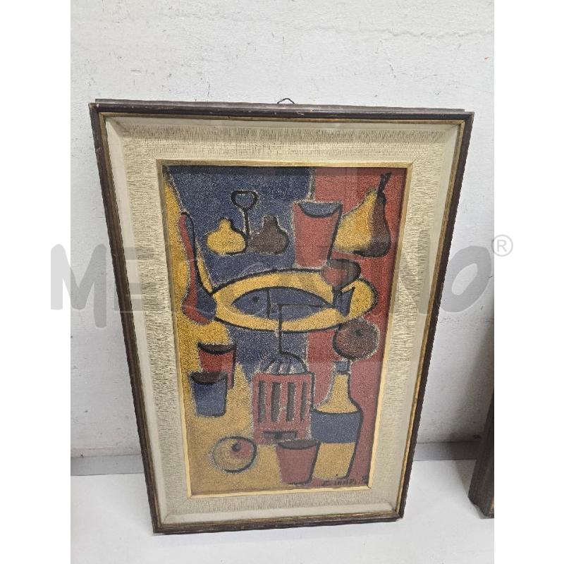 QUADRO CORNICE MARRONE VARIE FIGURE 45X67 | Mercatino dell'Usato Acerra 1