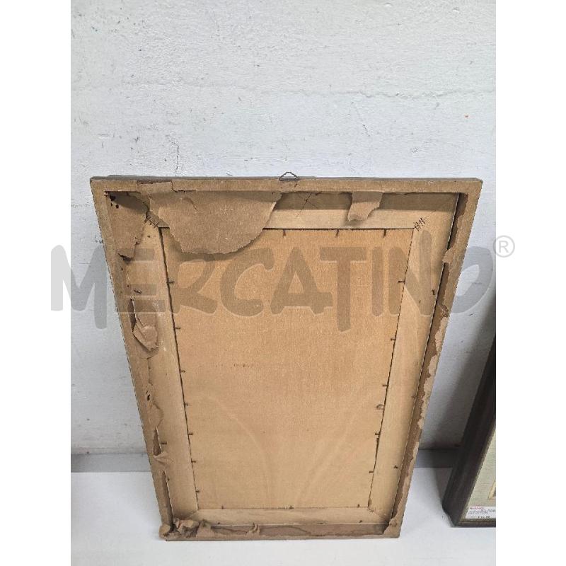 QUADRO CORNICE MARRONE VARIE FIGURE 45X67 | Mercatino dell'Usato Acerra 3
