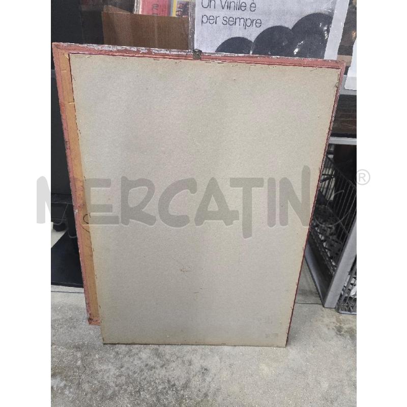 QUADRO CORNICE ROSSA FIGURA CAVALLO 52X72 | Mercatino dell'Usato Acerra 4
