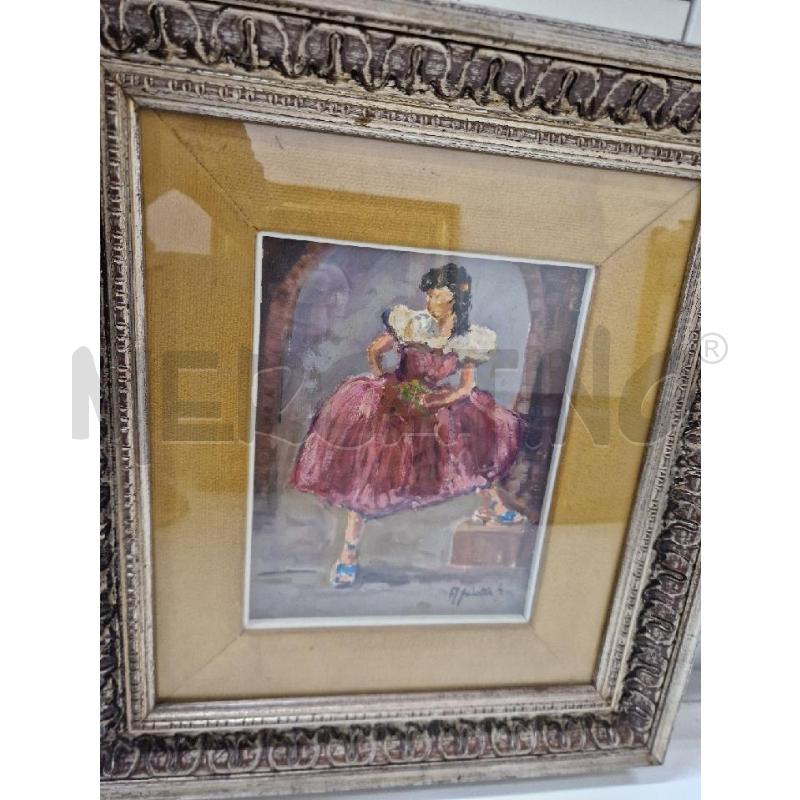 QUADRO DONNA ROSA 60X50 | Mercatino dell'Usato Acerra 1