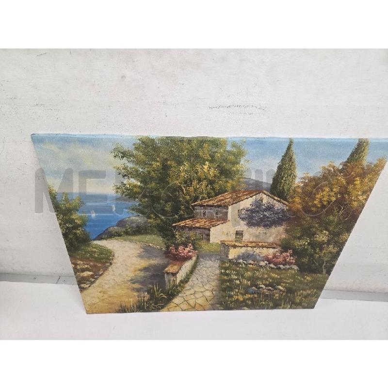 QUADRO FIGURA CASA STRADA ALBERI 1.00X80 | Mercatino dell'Usato Acerra 1