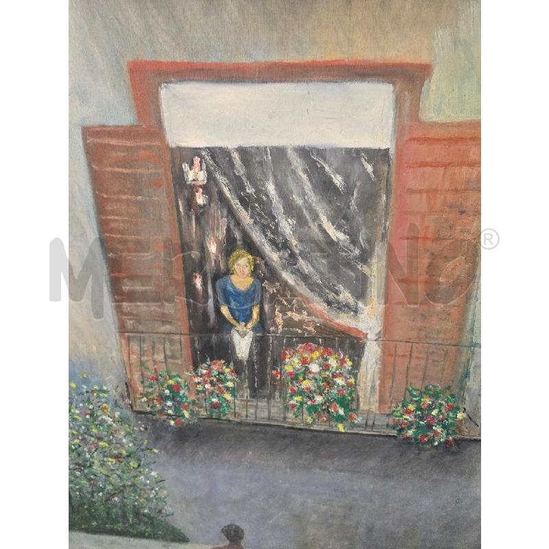 QUADRO FIGURA FINESTRA DONNA UOMO 90X1.20 | Mercatino dell'Usato Acerra 2