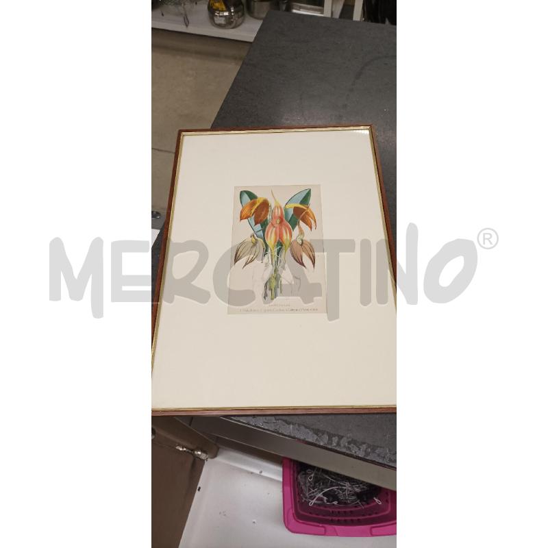 QUADRO FIORI ROSSI VERDE 36X52 | Mercatino dell'Usato Acerra 1