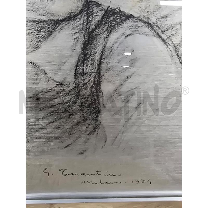 QUADRO GRIGIA FIGURA BAMBINO 49X49 | Mercatino dell'Usato Acerra 2