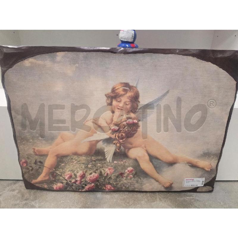 QUADRO LEGNO 2 ANGELI 50X70 | Mercatino dell'Usato Acerra 1