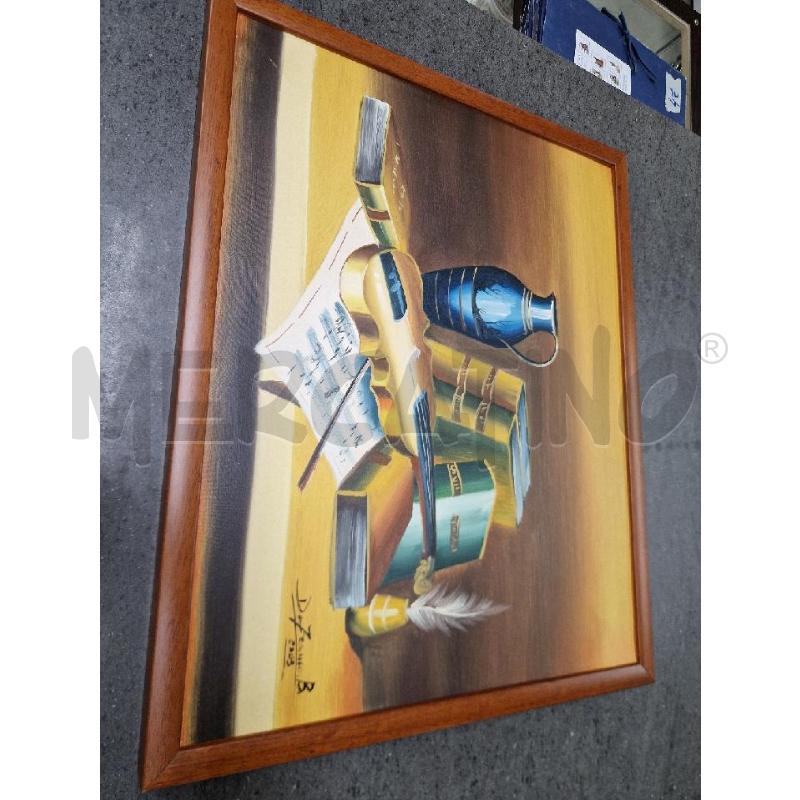 QUADRO LIBRI VIOLINO 50X40 | Mercatino dell'Usato Acerra 1
