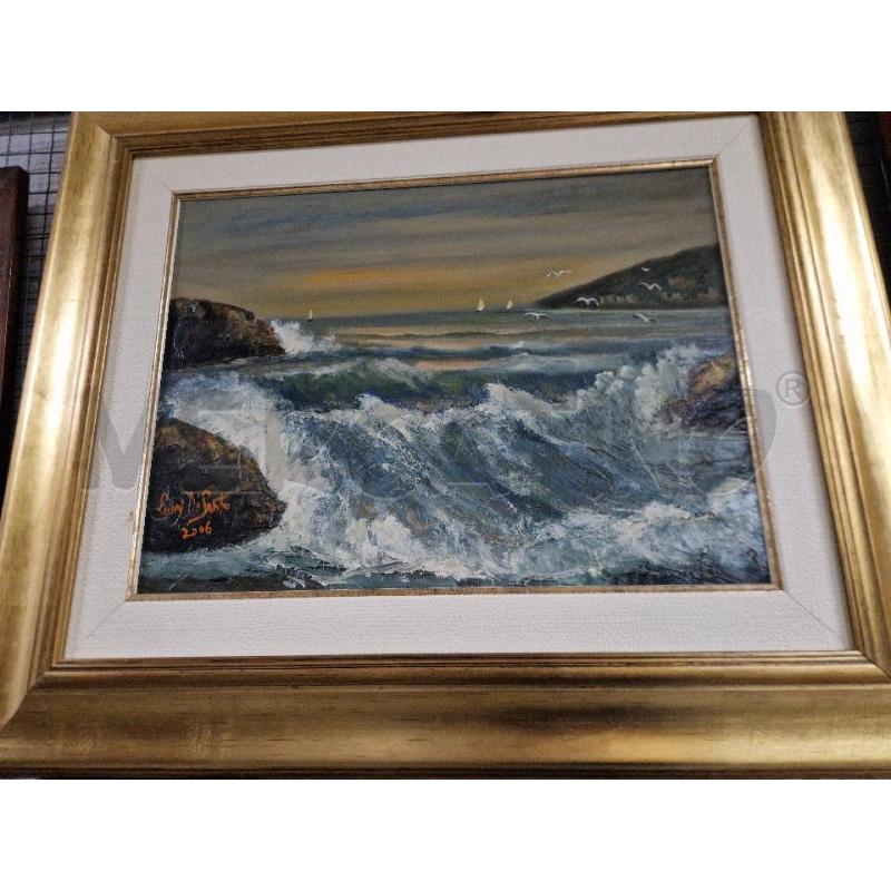 QUADRO MAREGGIATA GABBIANI  | Mercatino dell'Usato Acerra 1