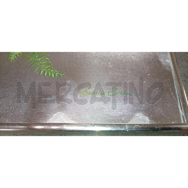 QUADRO NINFA CON ALI SEDUTA SU FUNGO FARFALLA  51X41 | Mercatino dell'Usato Acerra 2
