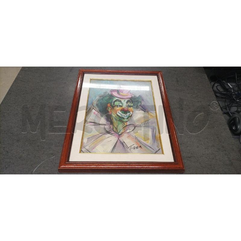QUADRO PAGLIACCIO 40X50  | Mercatino dell'Usato Acerra 1