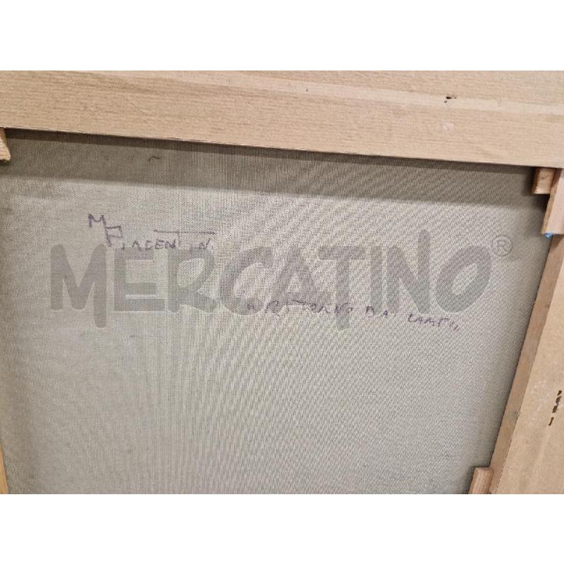 QUADRO PERSONE CAVALLO MARCELLO PIACENTINI 70X60 | Mercatino dell'Usato Acerra 3