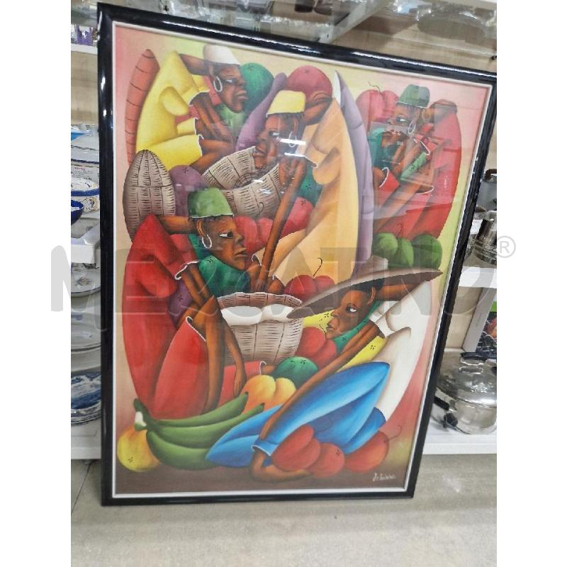 QUADRO PERSONE SEDUTE FRUTTA 110X80 | Mercatino dell'Usato Acerra 1