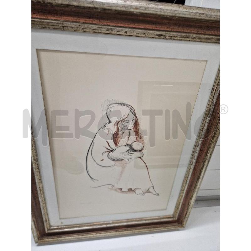 QUADRO PROVA D'ARTISTA DONNA SEDUTA 90X70 | Mercatino dell'Usato Acerra 1
