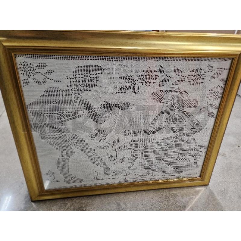 QUADRO RICAMO UOMO DONNA 60/80 | Mercatino dell'Usato Acerra 1