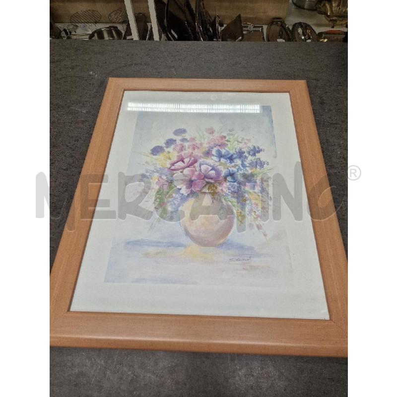 QUADRO ROSA FIORI VASO 45X60 | Mercatino dell'Usato Acerra 1