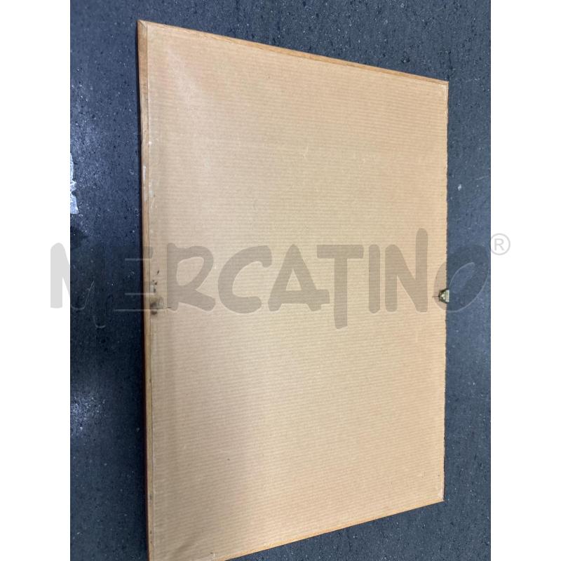 QUADRO STAMPA CORNICE MARRONE FIGURA CASTELLO PERSONE | Mercatino dell'Usato Acerra 2