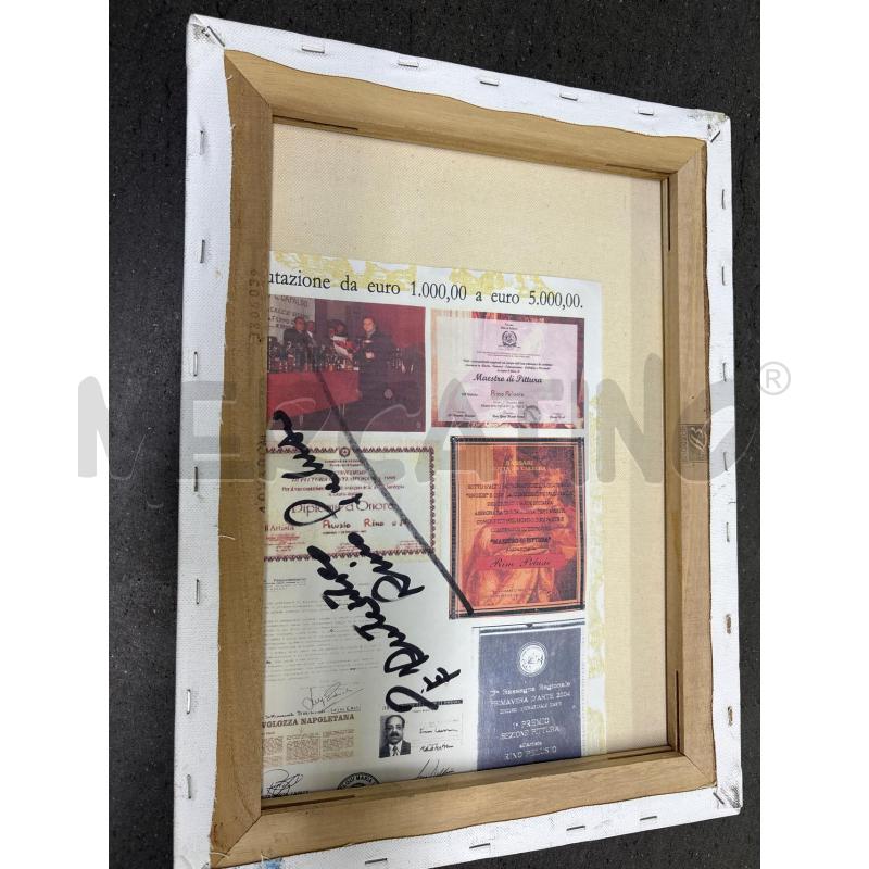 QUADRO TELA MARE SCOGLI RINO PELUSIO | Mercatino dell'Usato Acerra 3